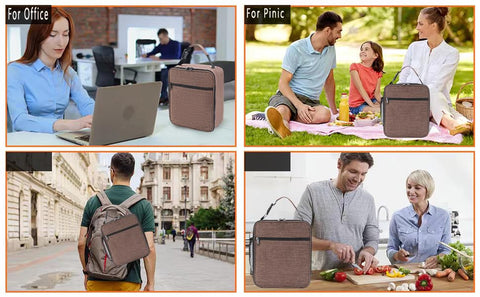 ZM-YOUTOO lunch box handles and finish convey convenient everyday usability