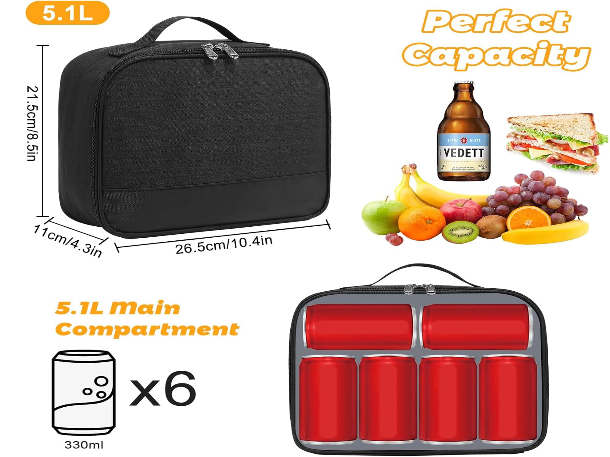 ZM-YOUTOO lunch box ideal for one-person meals on outdoor trips
