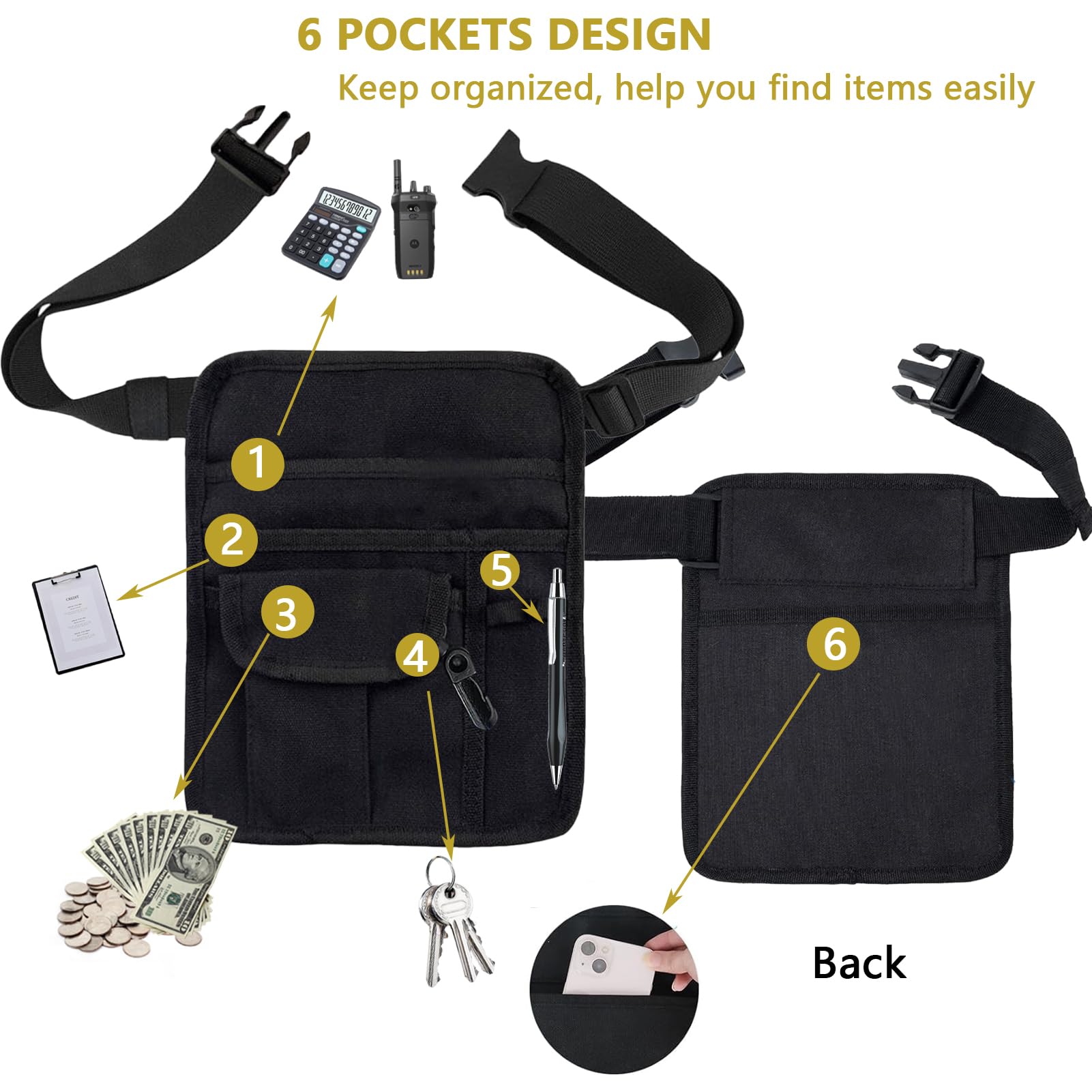 ZMD compact server apron is ideal for restaurants, bars, and nursing environments.