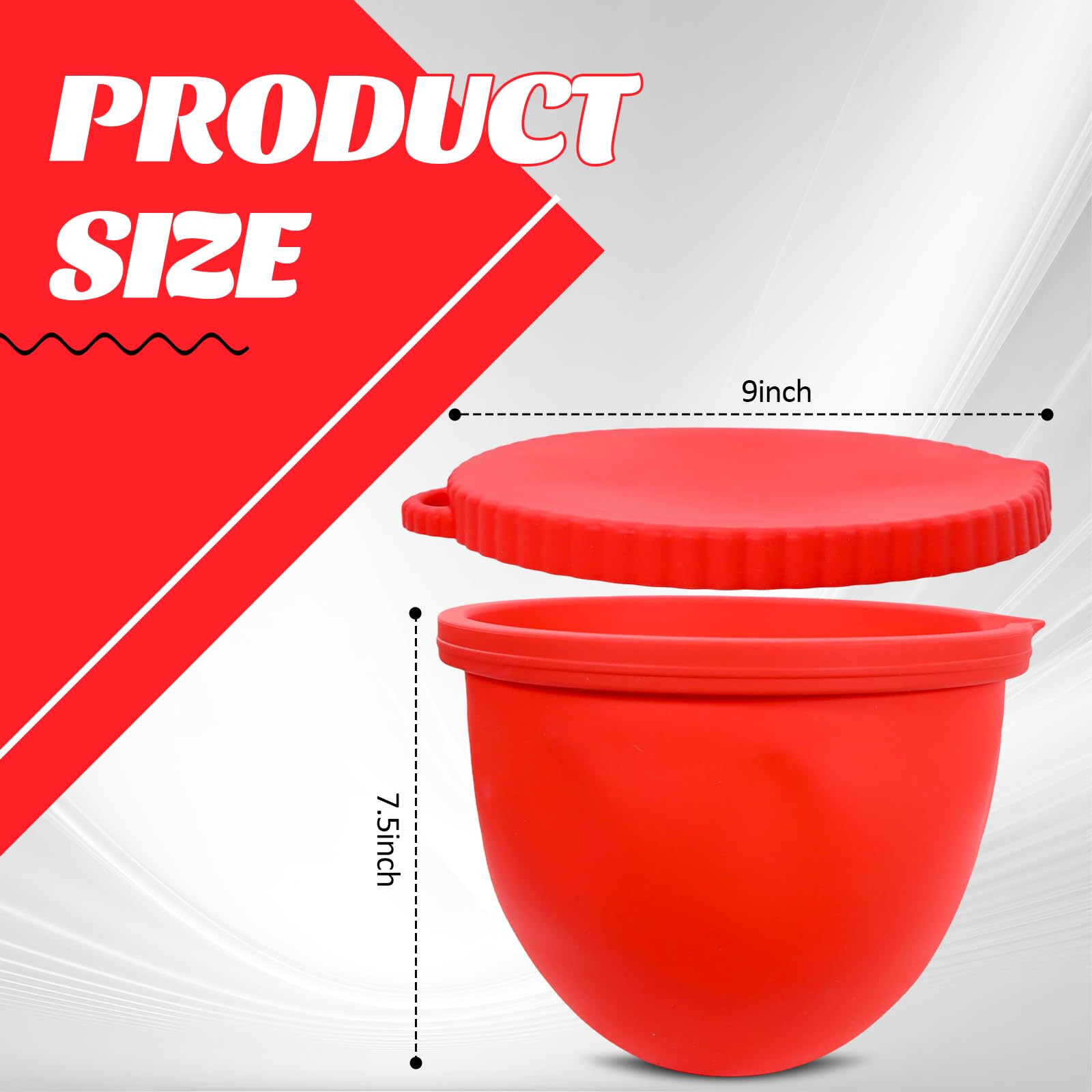 ZMJY white silicone liner in KitchenAid bowl for easy cleanup