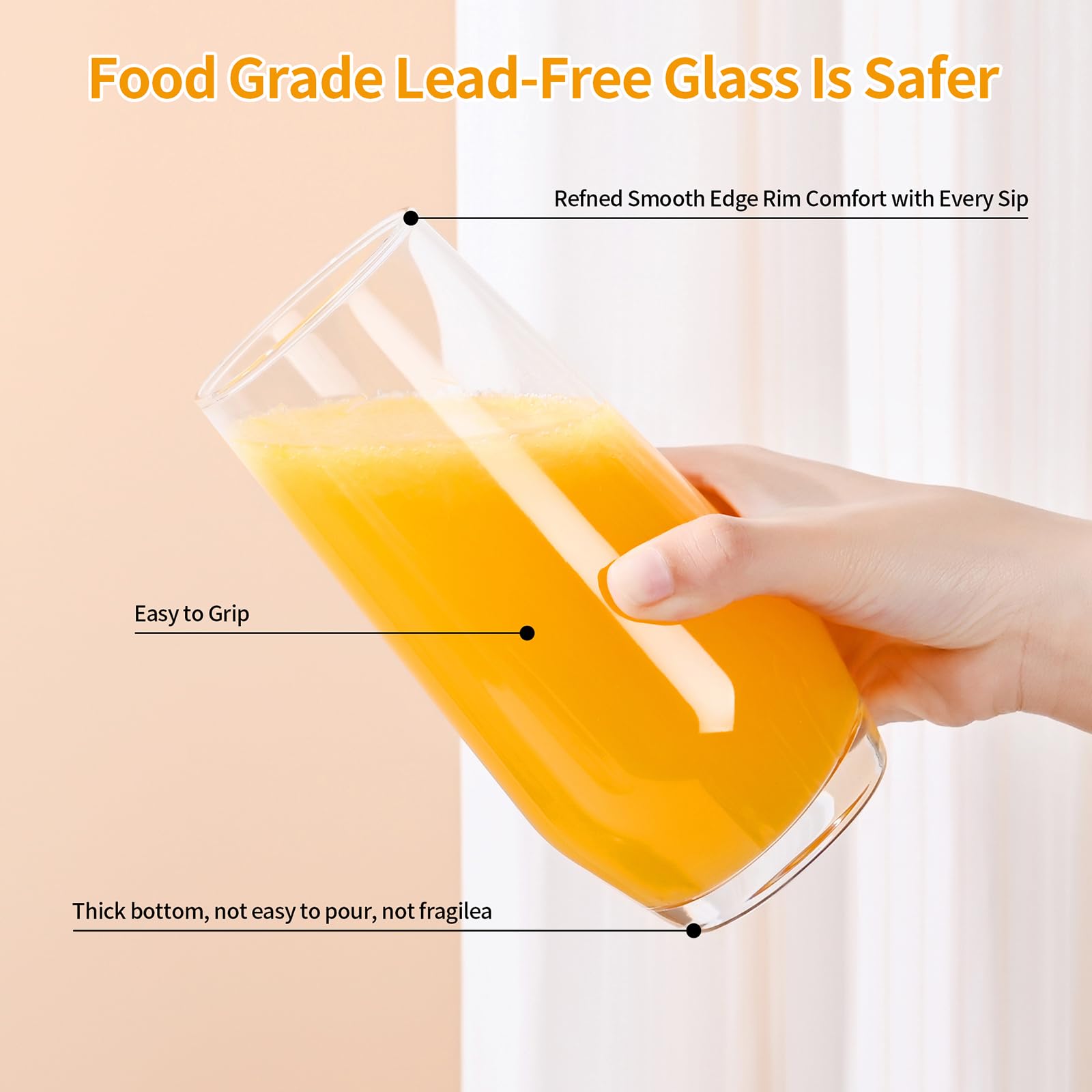 ZMOWIPDL Crystal clear glass for stylish table presentation
