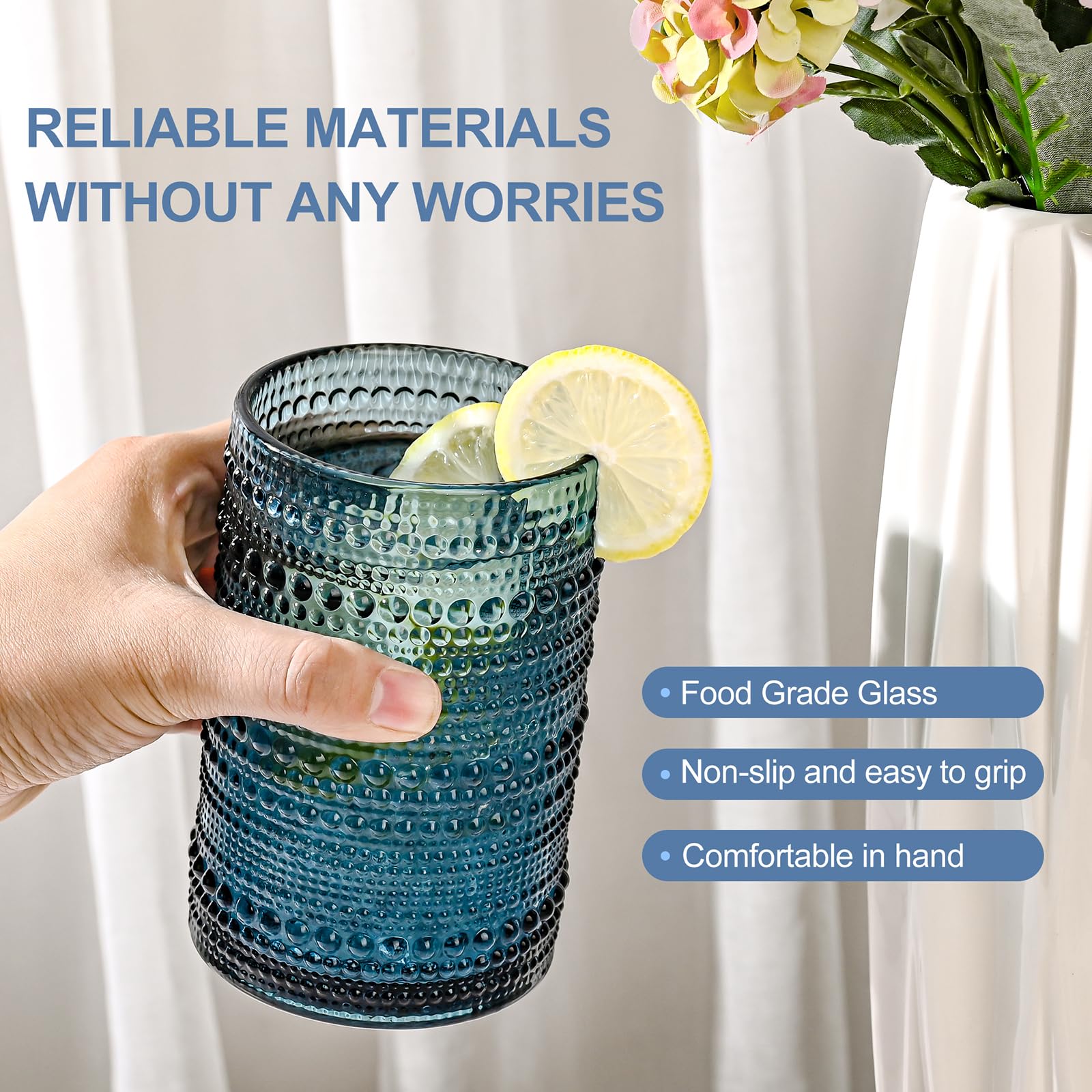 ZMOWIPDL dishwasher safe glassware simplifies cleanup while preserving vintage styling.