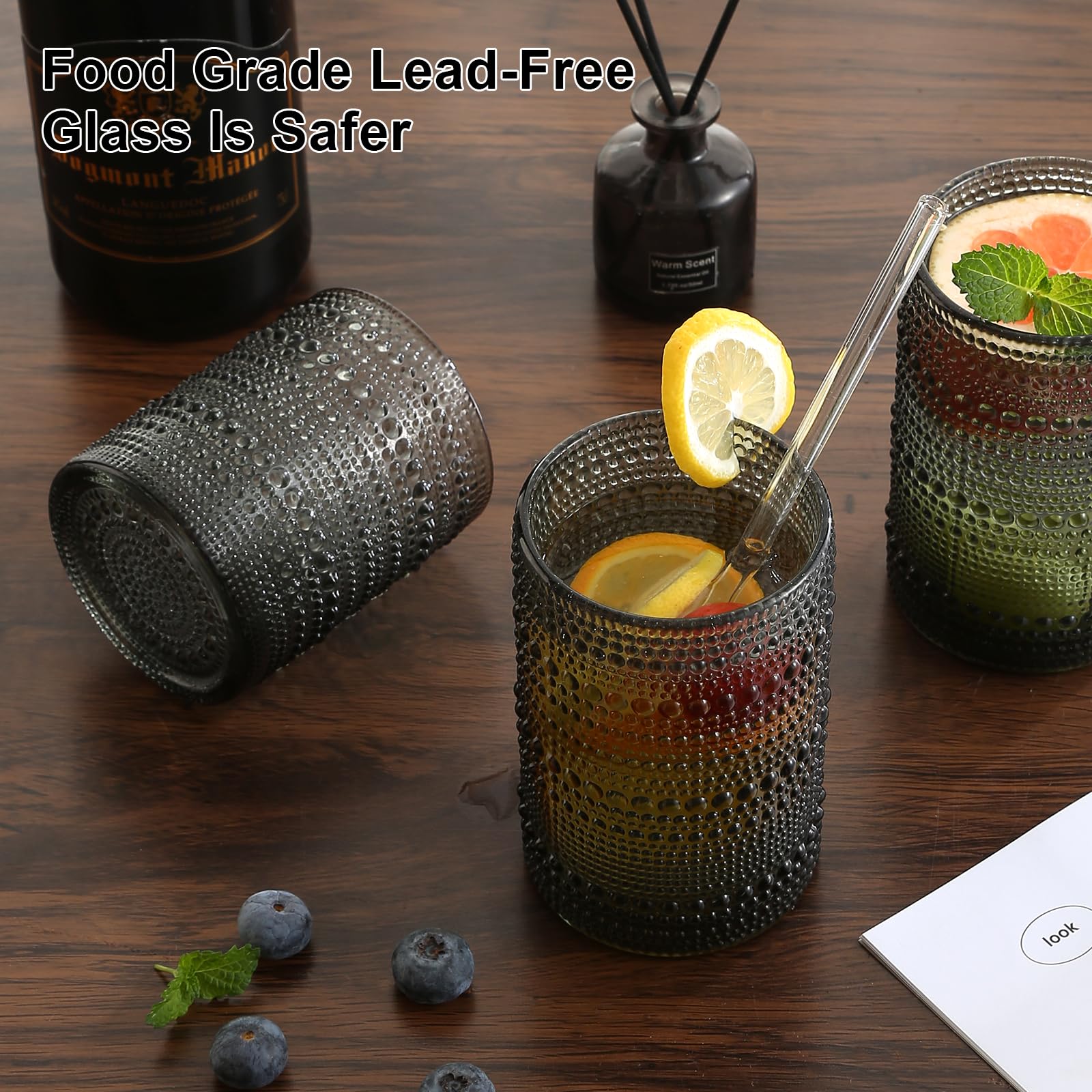 ZMOWIPDL glass straws pack for eco-friendly sipping.