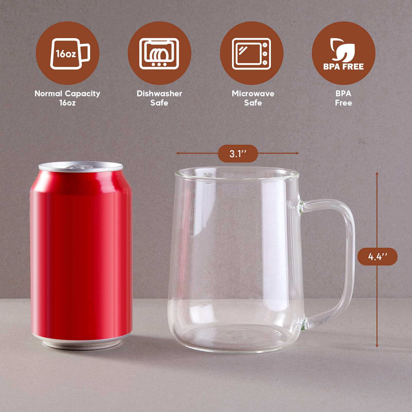 ZMZKKLL mug 16oz with an elegant handle for a comfortable grip.