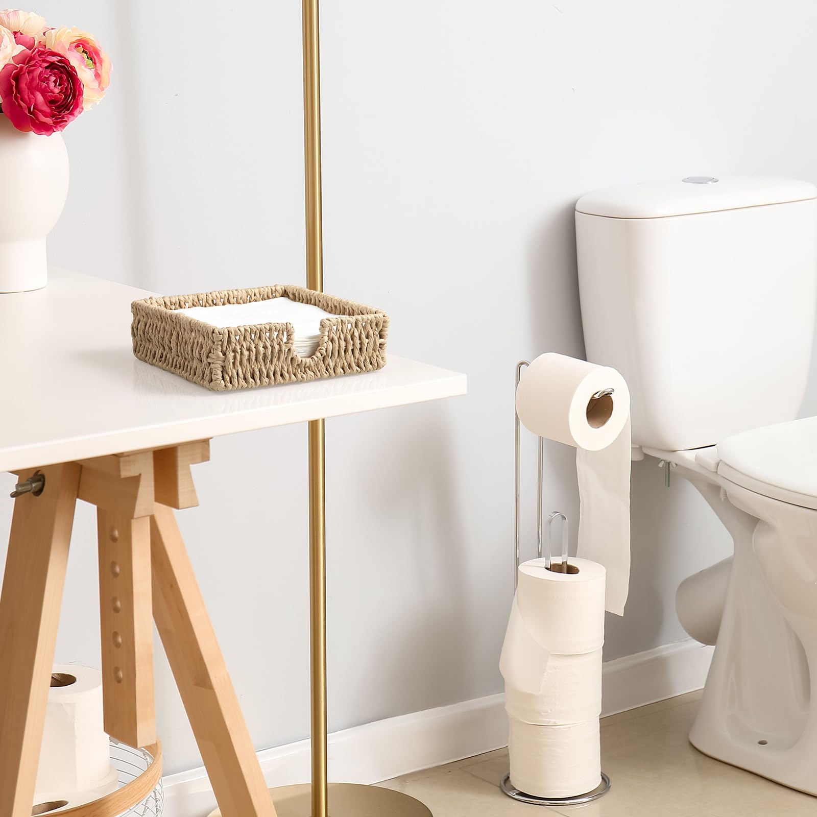 ZMZKKLL kitchen counter organization keeps napkins neatly displayed.