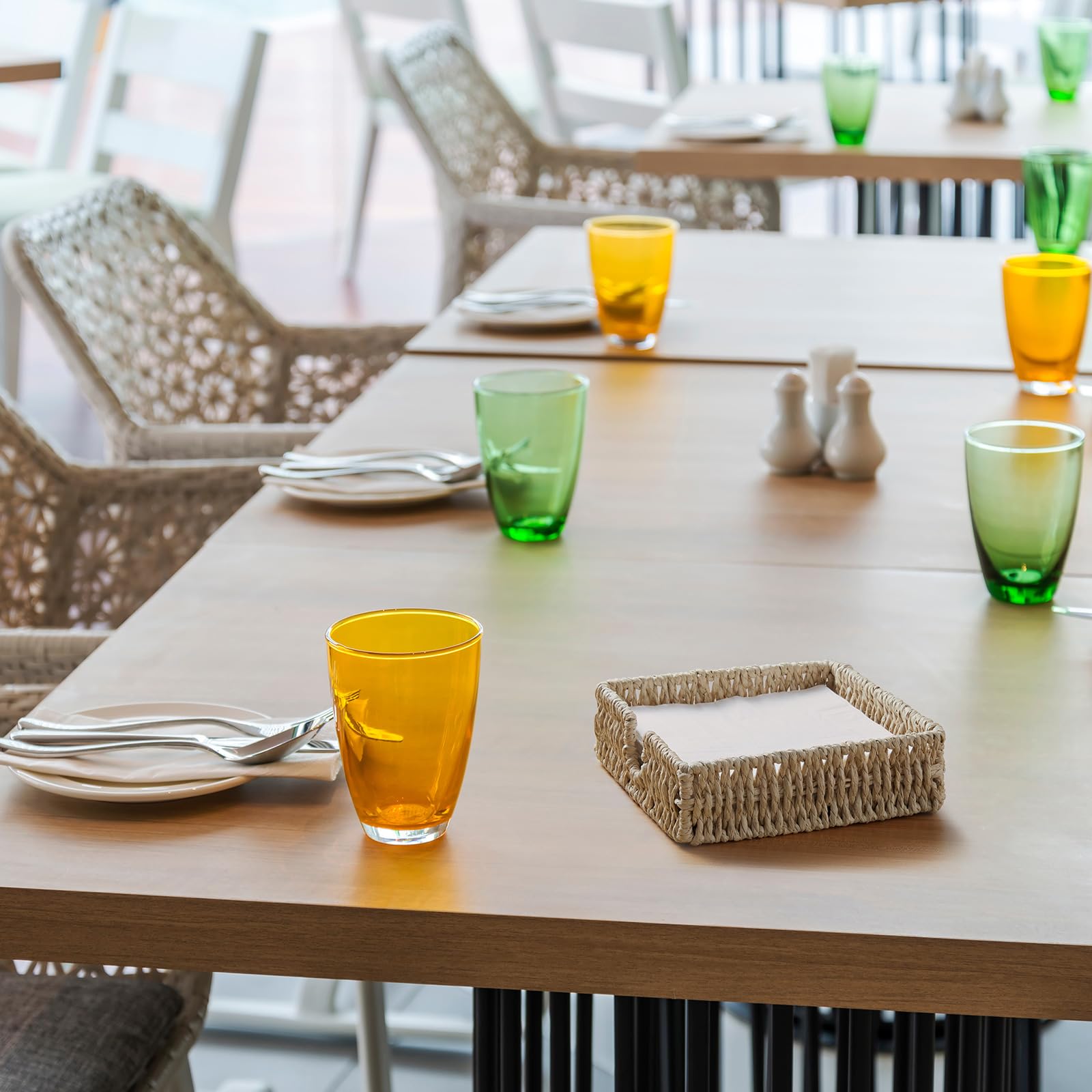 ZMZKKLL table decor boost combines style with practical napkin organization.