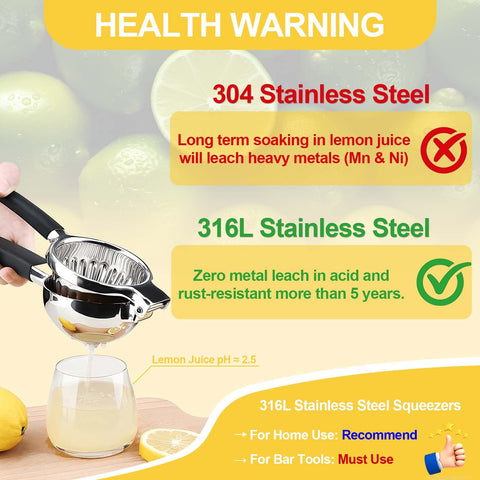 The ZNCZHZN Premium Lemon Squeezer handle grip offers non-slip comfort during heavy presses.