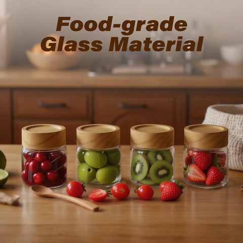 Zoaiirte glass jars offer clear visibility for quick contents checks