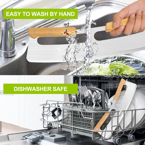 ZOCY dishwasher-safe pizza knife simplifies cleanup after use.