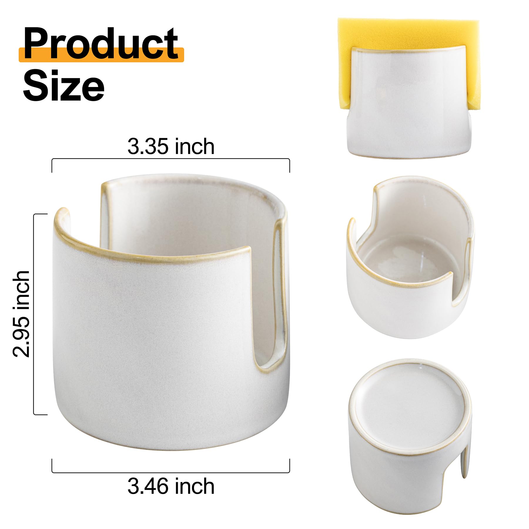 Zoeeker sponge rack with a lightweight design that moves easily.