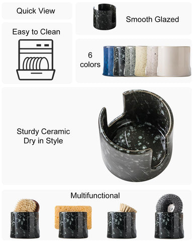 Zoeeker sponge holder lightweight and movable for flexible placement.
