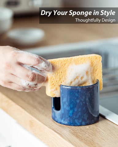 Zoeeker sponge organizer stores sponges and small items neatly.