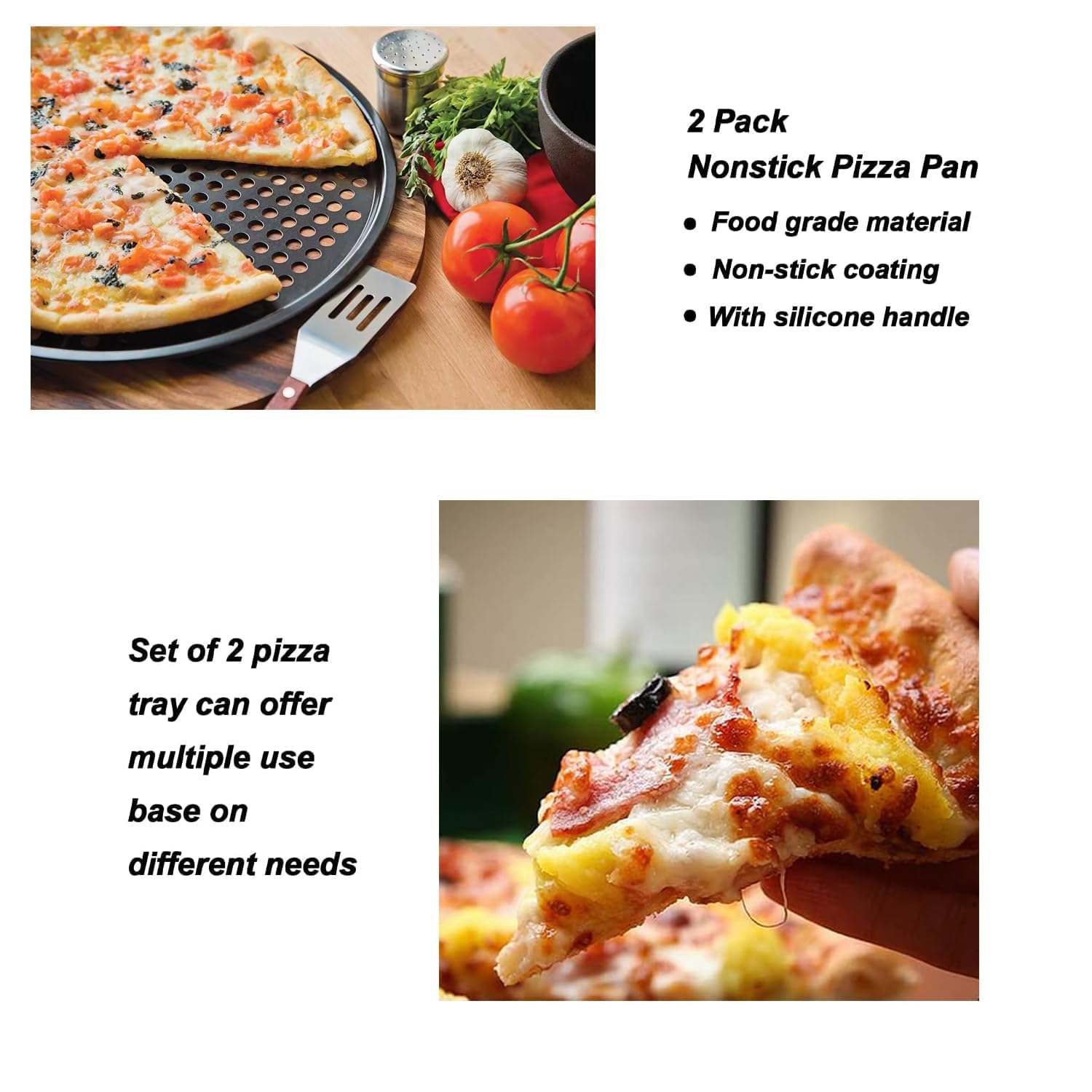 ZOEHROWS perforated bottom promotes air circulation for even heat.