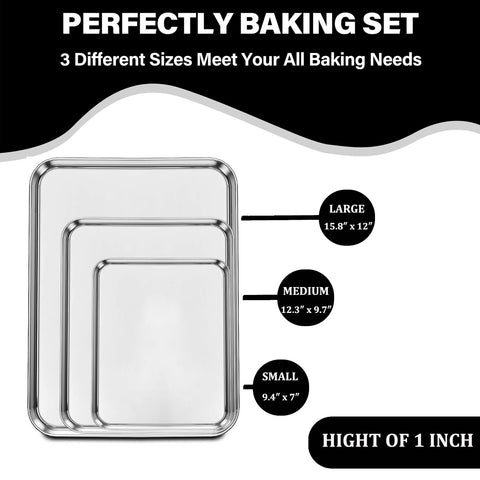 Zoehrows 9-inch stainless steel sheet, perfect for cookies