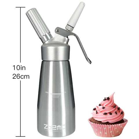 Zoemo dispenser head shown, precision design for smooth whipping and reliable performance.
