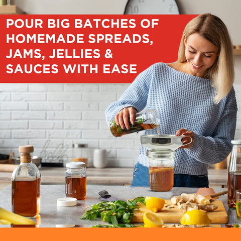 Zoie + Chloe coarse strainer catches solids for smooth sauces.