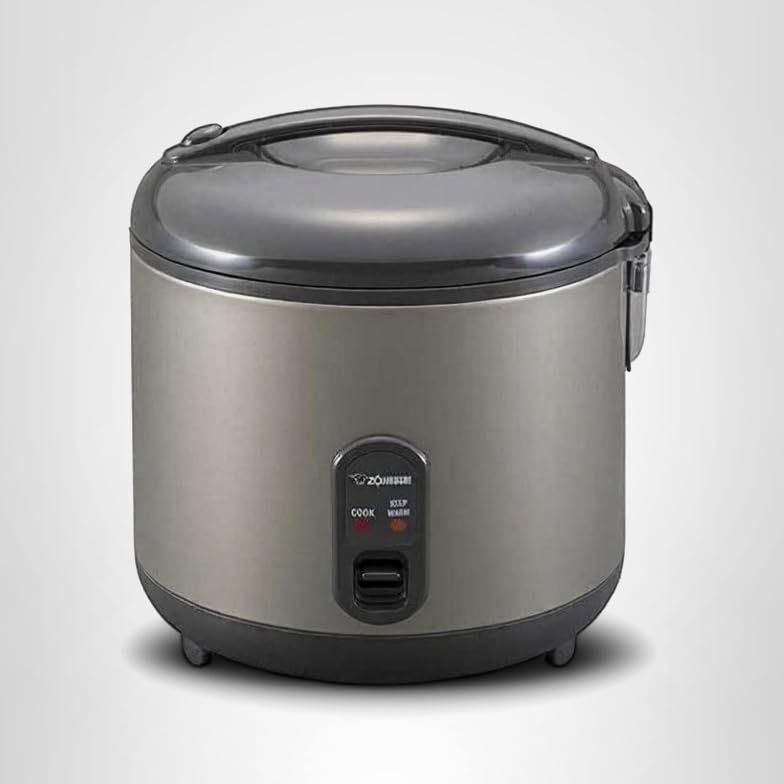 Zojirushi 1.8L cooker with detachable inner lid, easy cleaning.