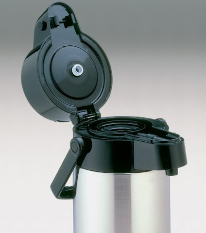 Zojirushi Air Pot Brew-Thru stem stopper enables direct brewing.