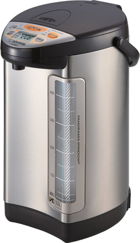 Zojirushi CV-DCC50 vacuum-hybrid dispenser delivering precise hot water at a touch for tea and coffee