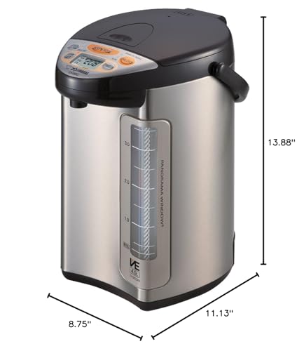 Zojirushi Dispenser with removable cord for easy storage.