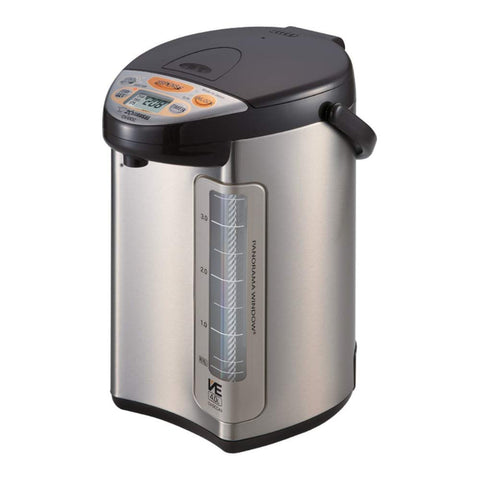Zojirushi Hybrid Water Boiler on the counter for precise tea temps.