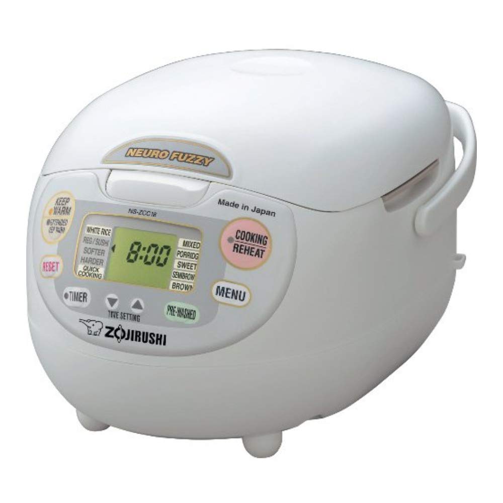 Zojirushi Neuro Fuzzy 10-Cup rice cooker front view showing precise control