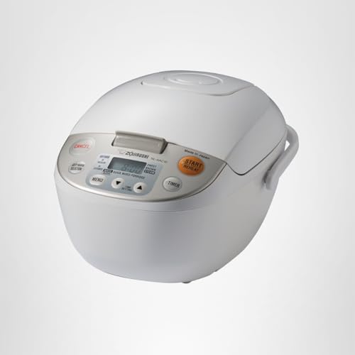 Zojirushi NL-AAC10 accessories include spatula and measuring cup.