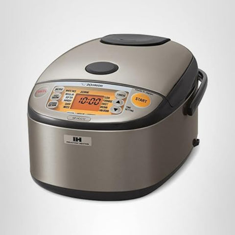 Zojirushi NP-HCC10XH triple heater system ensures even cooking across bottom, sides, and lid.