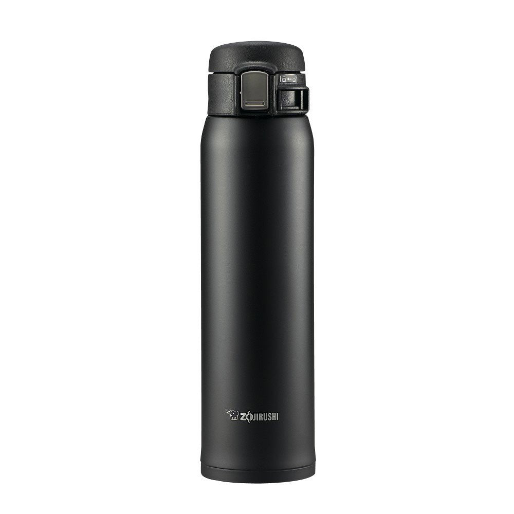 Zojirushi SM-SA60BA mug in black with durable stainless steel for daily use.