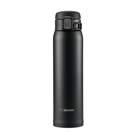 Zojirushi SM-SA60BA mug in black with durable stainless steel for daily use.