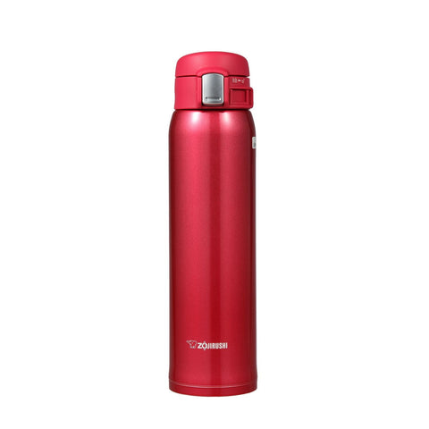 Zojirushi SM-SA60RW 20oz mug in clear red with vacuum insulation preserves temperature
