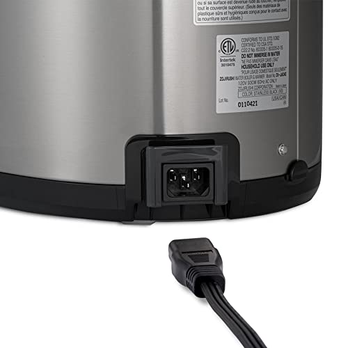 Zojirushi 4.0L side view highlighting compact kitchen footprint.