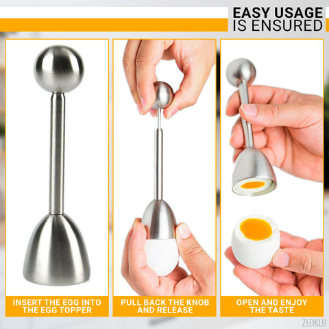 ZOKLU vibration activated topper offers effortless cracking with adjustable force