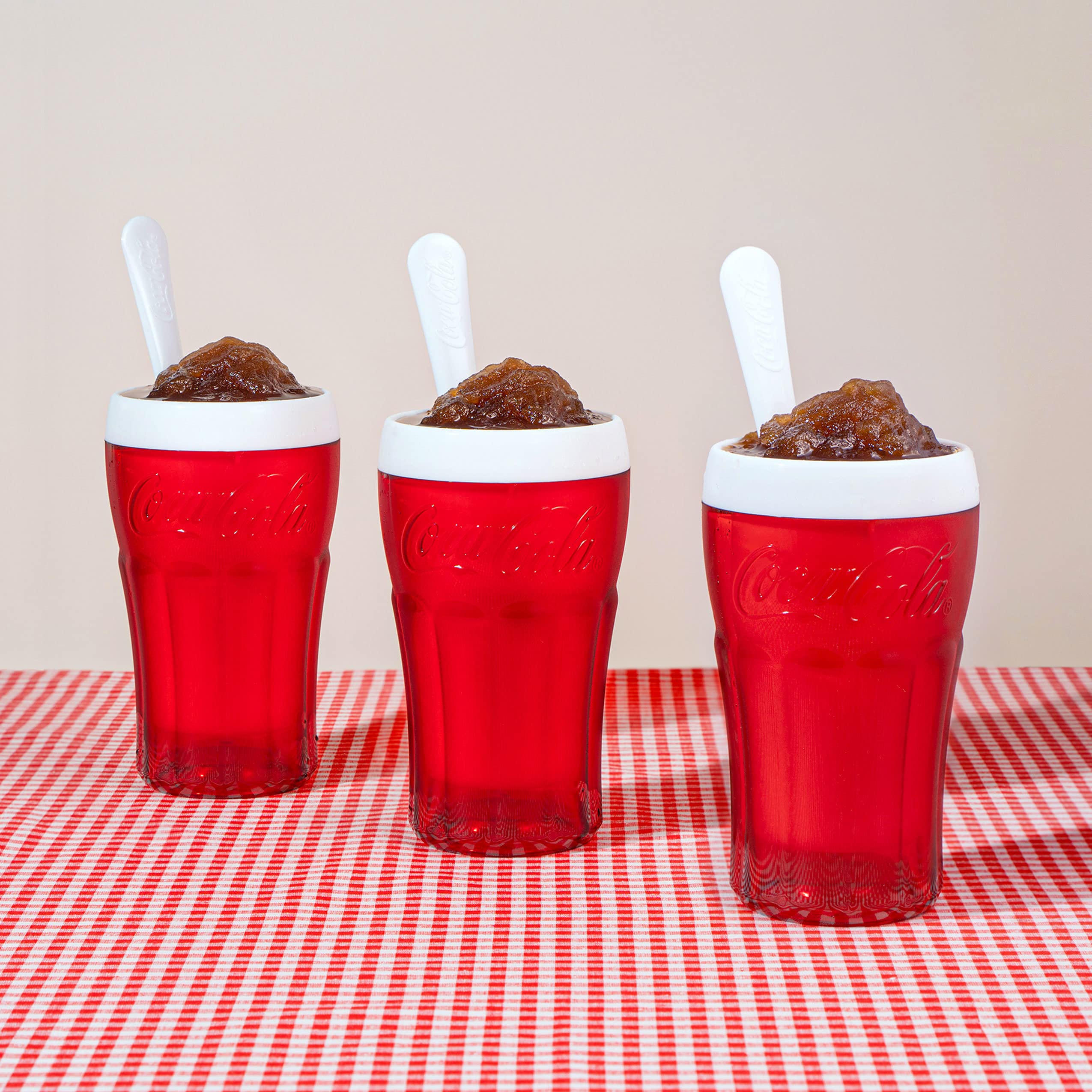 ZOKU Coca-Cola setup serving a refreshing slush or float.