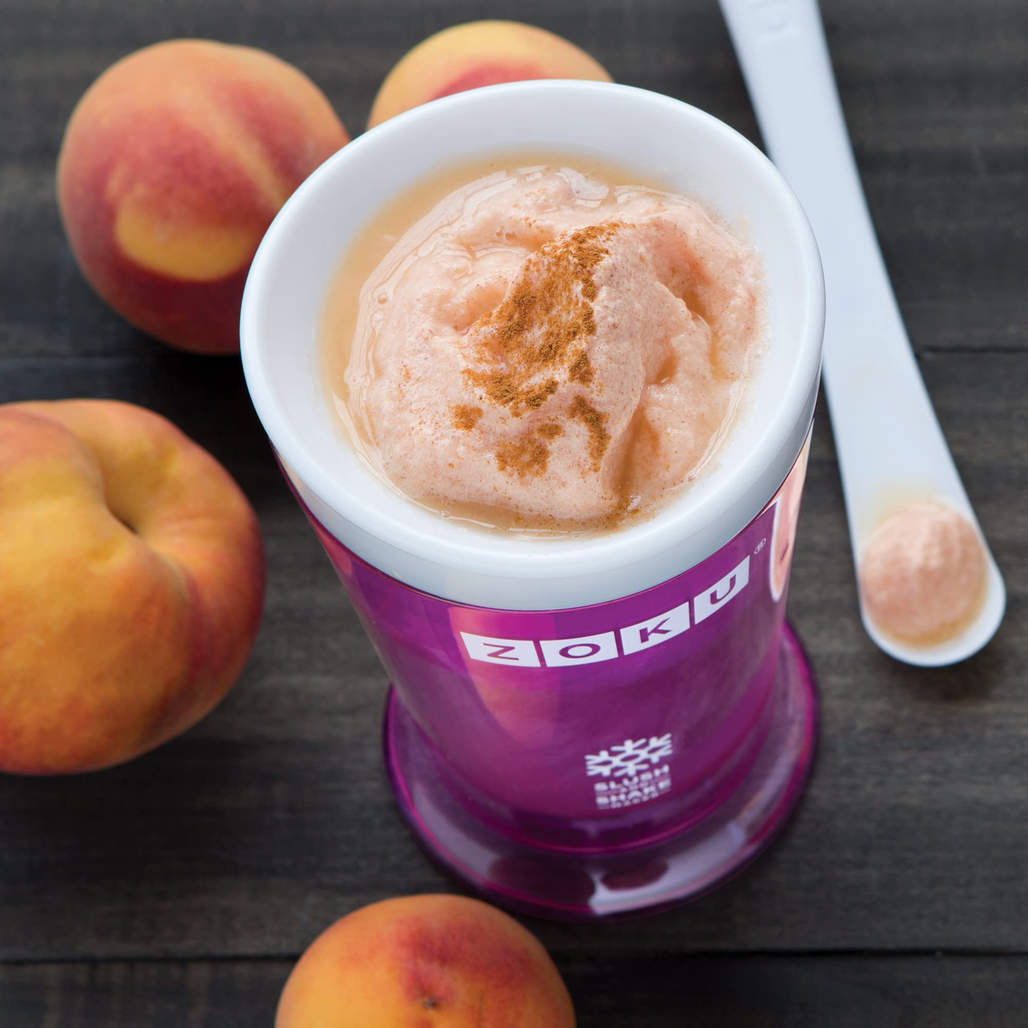ZOKU Original Slush & Shake compact design fits on a kitchen counter