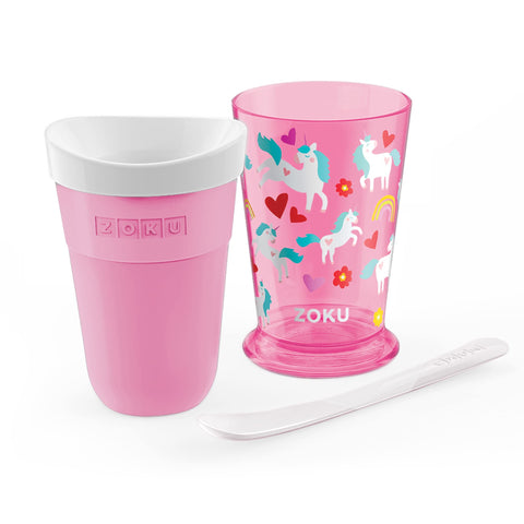 ZOKU original outer cup shown with protective design for safe countertop use.