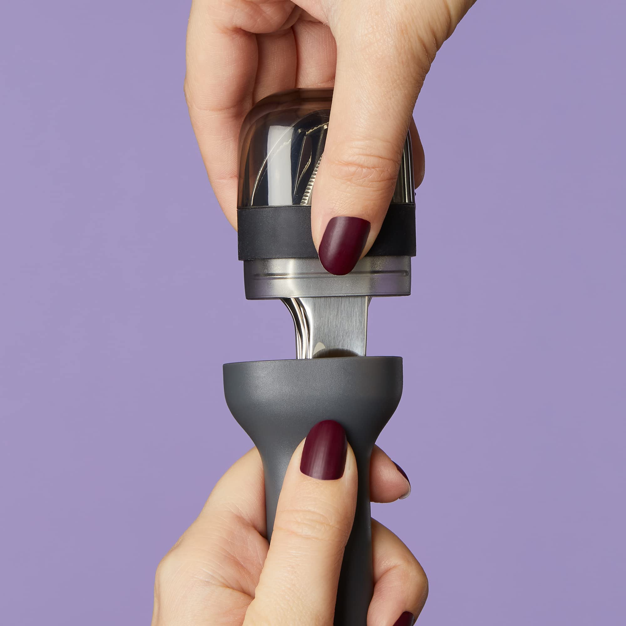 ZOKU hygienic case charcoal keeps utensils clean while traveling