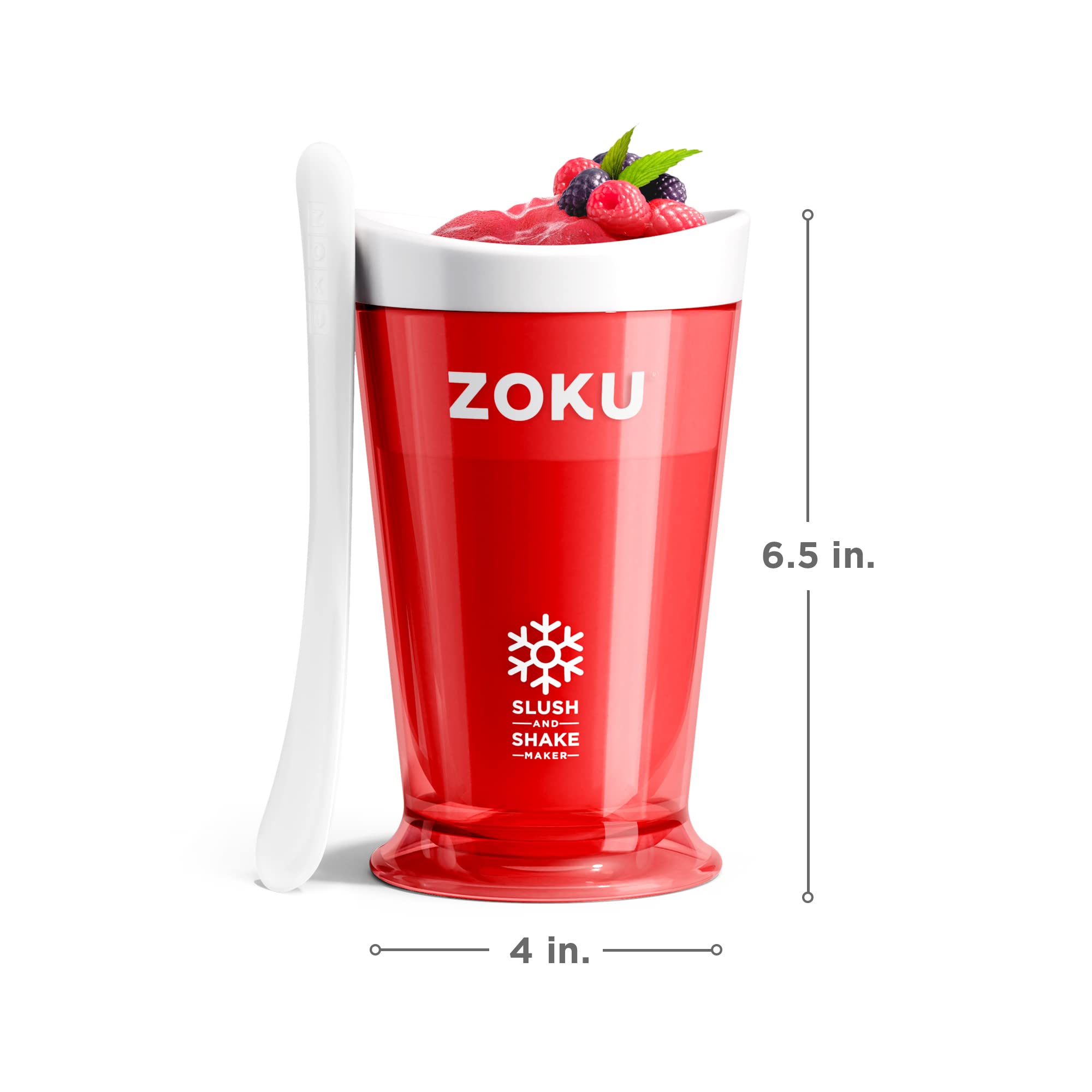 ZOKU slush cup easy to clean with smooth interior.
