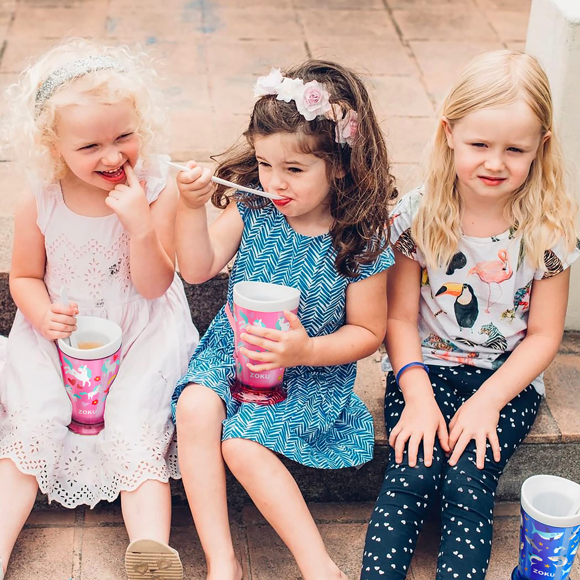 ZOKU Unicorn edition cup adds playful design while freezing treats.