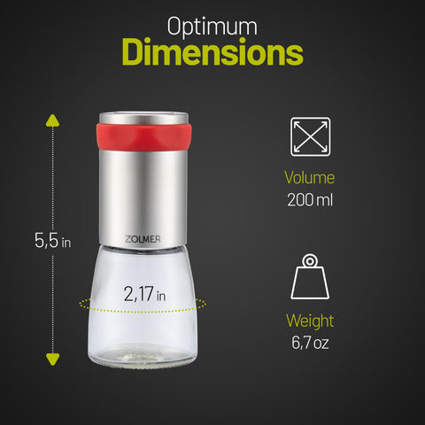 Aroma-protection lid on ZOLMER grinder helps preserve flavor during storage.