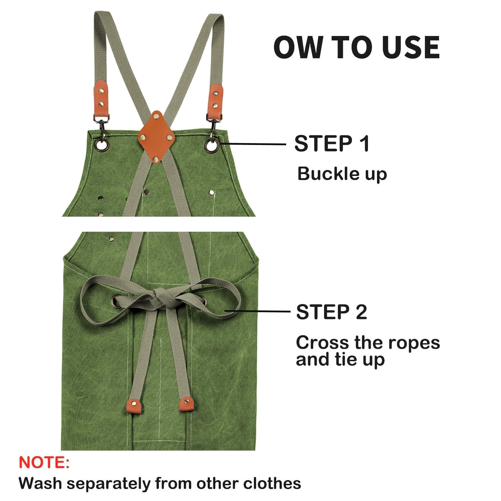 ZOMAO cross-back apron gift-ready packaging for easy gifting.
