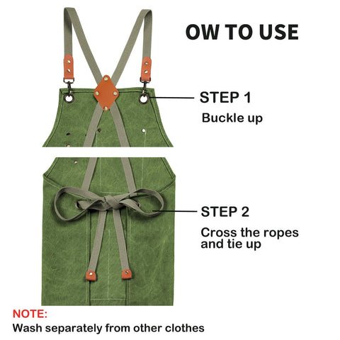 ZOMAO cross-back apron gift-ready packaging for easy gifting.
