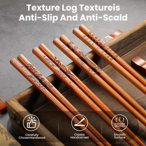 ZOMCHAIN chopsticks holder and case keeps sets organized for travel
