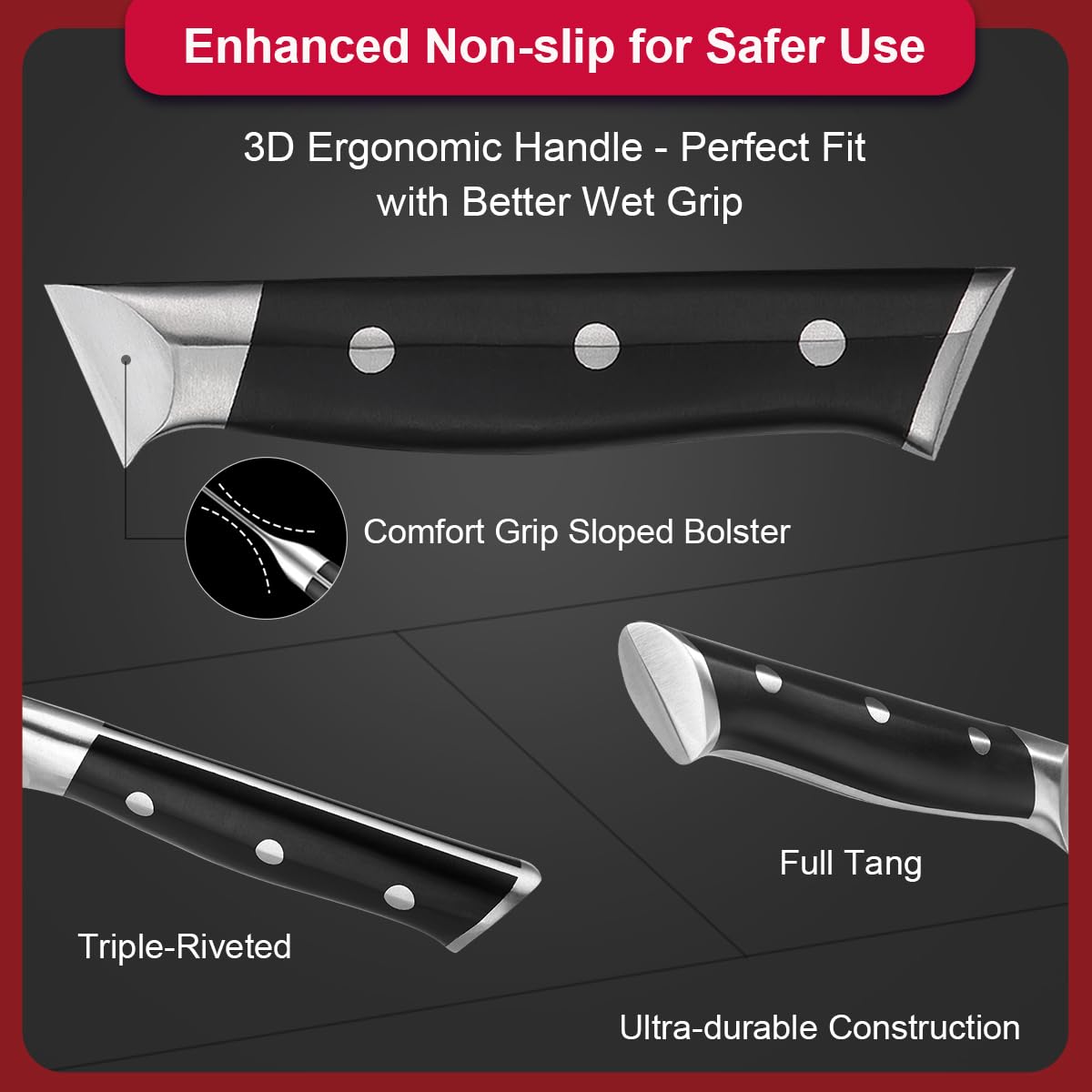 Zongchuan 7-inch santoku knife versatile prep tool.