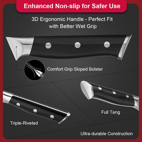 Zongchuan 7-inch santoku knife versatile prep tool.