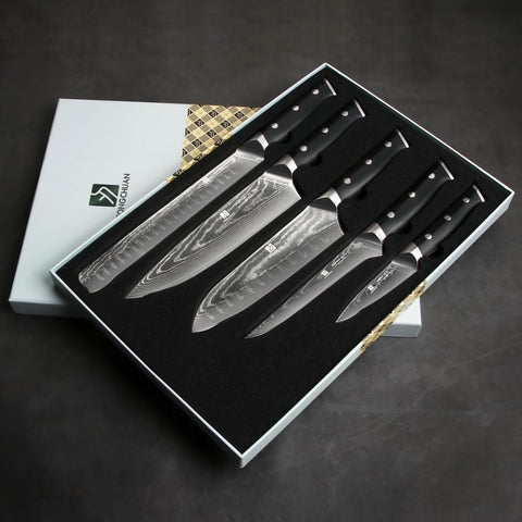 Zongchuan Damascus dishwasher-safe set cleans easily after cooking.