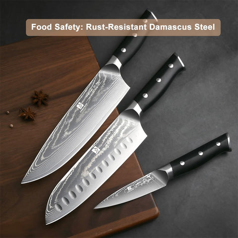 Zongchuan Damascus full-tang knife balance delivers steady control.