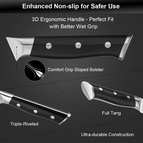 Zongchuan Damascus 3.5-inch paring knife for small-detail tasks and peeling.