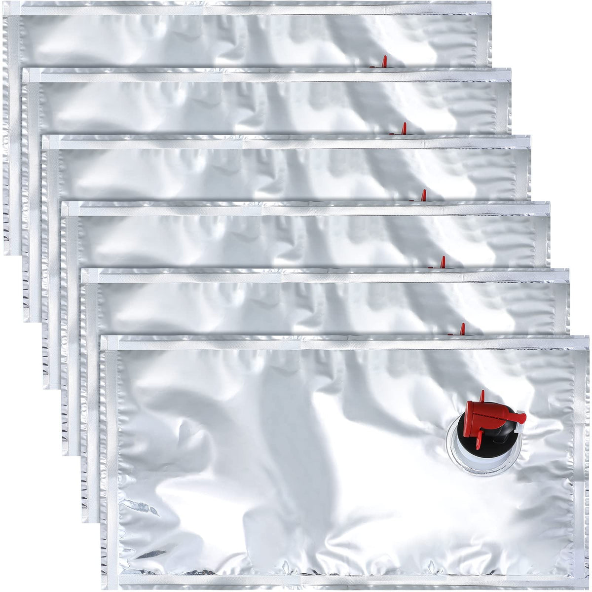 Zonon 6-pack wine purse refill bag front view for on-the-go storage