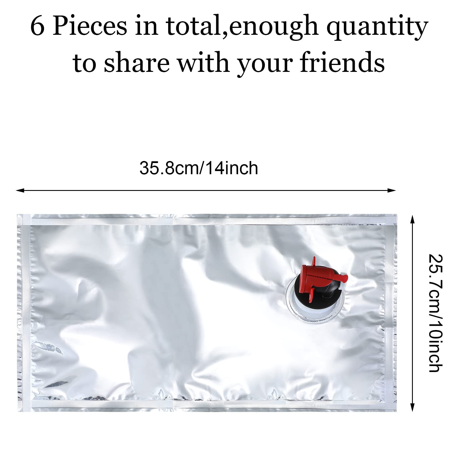 Zonon wine purse refill bag with spout for clean pouring
